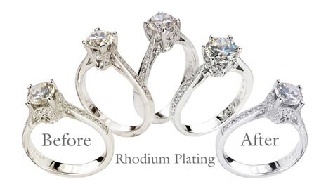 rhodium plating before and after.